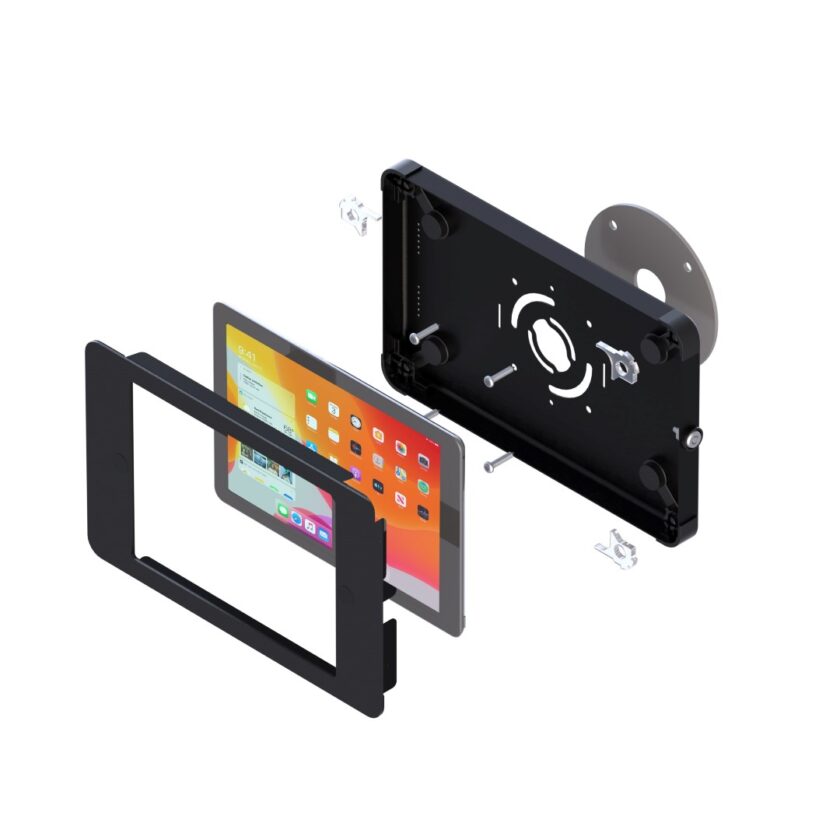 X Panel Secure Tablet Wall Mount Exploded View