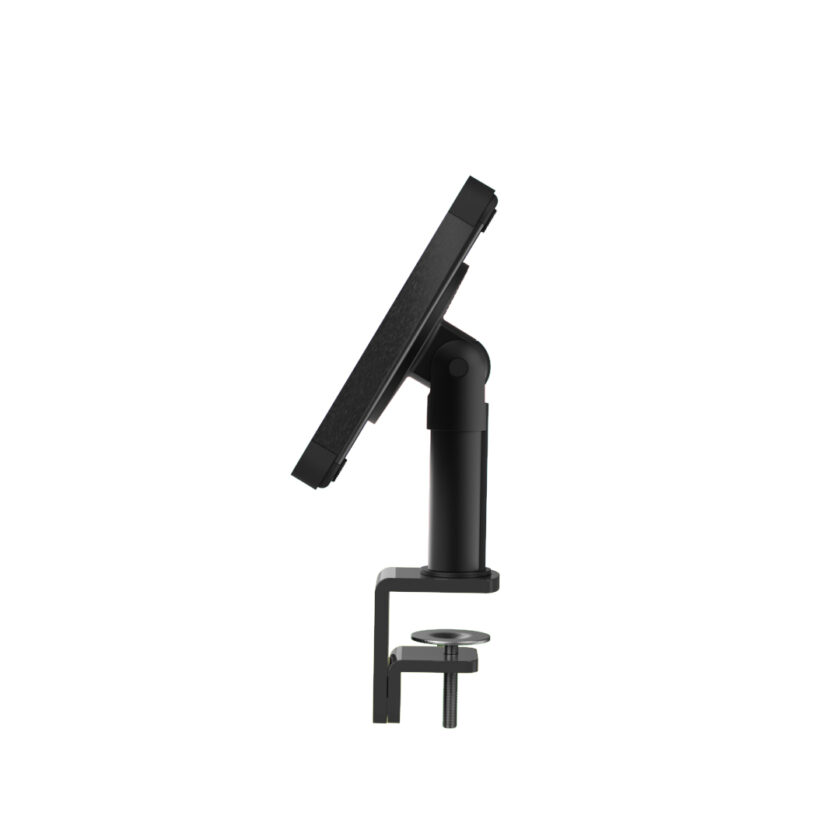X Counter Clamp tablet mount to fix to counter without screws black side view